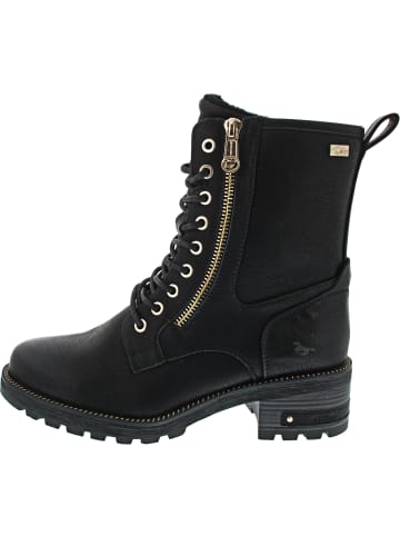 Mustang Schnürstiefel Schwarz