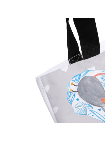 Mr. & Mrs. Panda Shopper Mäuse Herz ohne Spruch in Grau Pastell