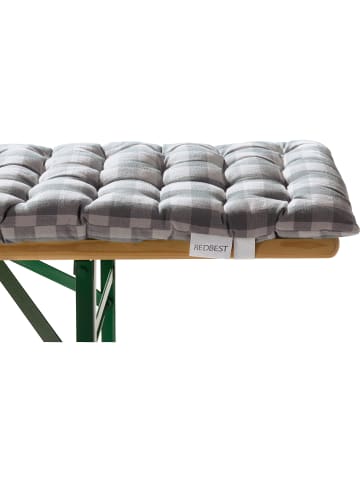 REDBEST Auflagen und Tischdecke 3-teilig in grau