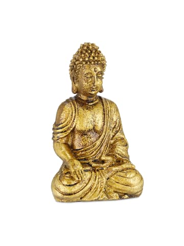 relaxdays Buddha-Figur in Gold