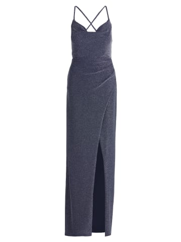 Vera Mont Abendkleid figurbetont in Dunkelblau/Grau