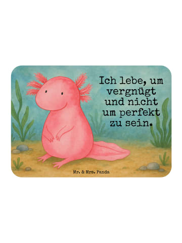 Mr. & Mrs. Panda magnet Axolotl Niedlich Design mit Spruch in Weiß