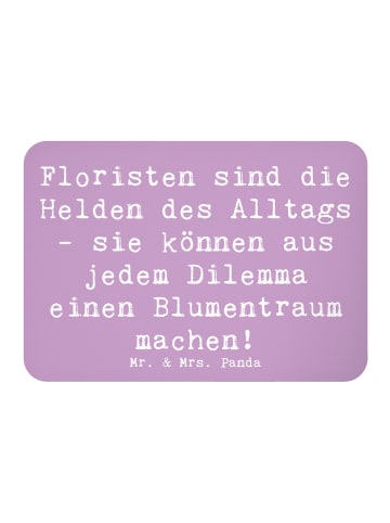Mr. & Mrs. Panda Magnet Spruch Floristin Heldin mit Spruch in Lavendeltraum