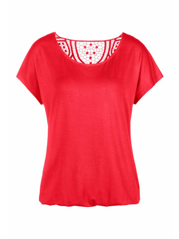 Vivance by Lascana Kurzarmshirt in rot