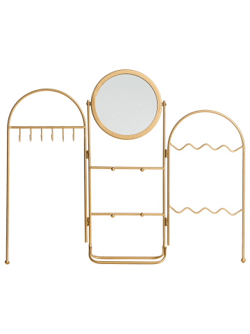Beliani Kosmetikspiegel PIROU in Gold - (W) 54 x (H) 46 x (L) 12 cm Vertikal
