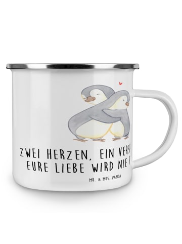 Mr. & Mrs. Panda Tasse StandeMenschtliche Trauung Versprechen mit S... in Weiß
