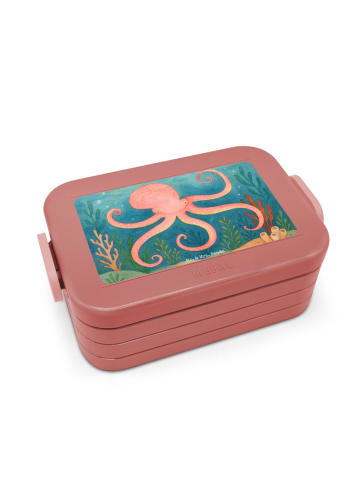Mr. & Mrs. Panda Lunchbox Tintenfisch Design ohne Spruch in Rot Pastell