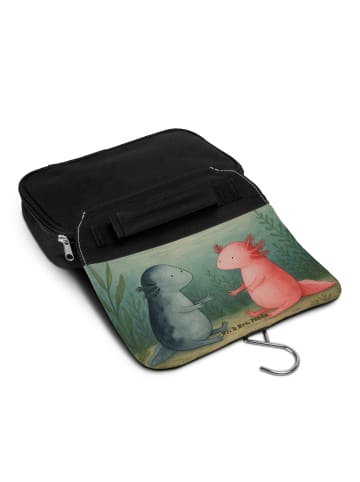 Mr. & Mrs. Panda Kulturtasche Axolotl Liebe Design ohne Spruch in Weiß