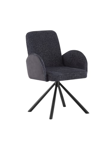 B&D Home Drehstuhl MICHAEL in Anthrazit - (B)57 x (H)85 x (T)60,5 cm