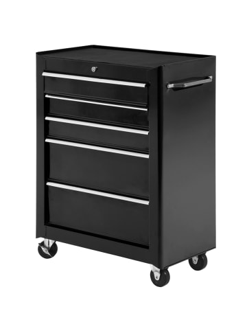 HOMCOM Werkstattwagen in Schwarz 61,5L x 33B x 82,5H cm