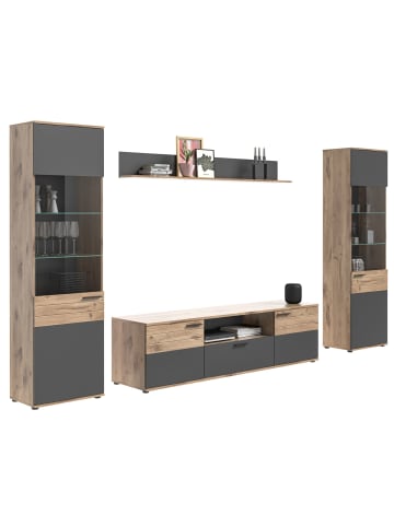 ebuy24 Regalsystem Mason Eiche Dekor 338 x 47 cm