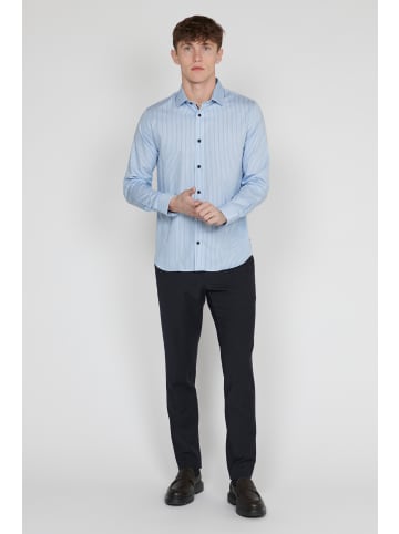 Matinique Langarm - Hemd MAtrostol Gerade Passform in Chambray Blue