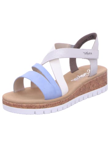 rieker Keilsandalette in blau