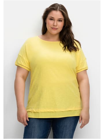 sheego Shirt in gelb