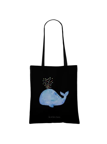 Mr. & Mrs. Panda totebag Wal Konfetti ohne Spruch in Schwarz