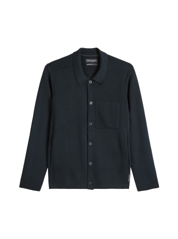 Marc O'Polo Strick-Overshirt regular in Dark Navy