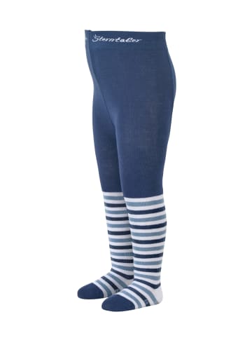 Sterntaler Strumpfhose Ringel + uni, 2er-Pack in helles blau