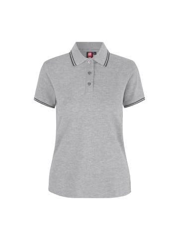 IDENTITY Polo Shirt stretch in Grau meliert