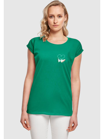 Mister Tee Mister Tee Damen Ladies Kicks Love EMB Tee in forest green