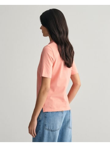 Gant T-Shirt in peachy pink