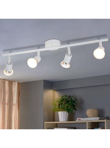 ZMH Deckenleuchte LED weiß GU10 - Deckenspots 4-flammige Wandleuchten