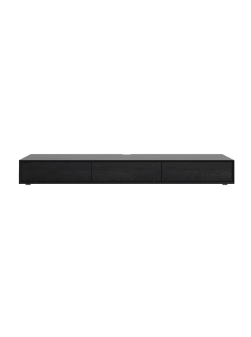 CALICOSY TV-Möbel ORÉLIA in Schwarzes - (W)200 x (H)22 x (L)43 cm