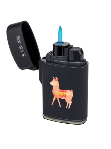 Mr. & Mrs. Panda sturmfeuerzeug Alpaka Stolz ohne Spruch in Schwarz