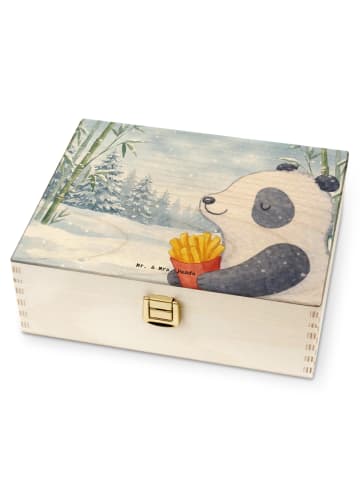 Mr. & Mrs. Panda Teedose Panda Winter Pommes Design ohne Spruch in Weiß