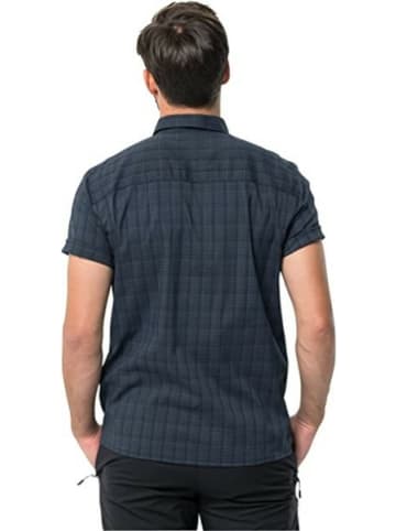 Jack Wolfskin Kurzarm FreizeitHemd für Herren in dunkel-blau