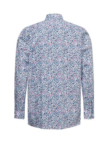 Finshley & Harding Businesshemd in blau rosa - 0005