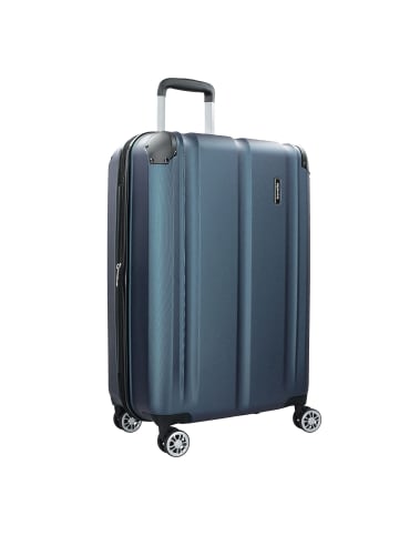 travelite City M 4-Rollen Trolley 68 cm marine