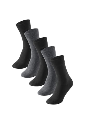 Schiesser Socken Bluebird in Grau / Schwarz