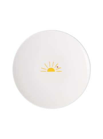 Villeroy & Boch Frühstücksteller Hello Sunshine With Love ø 21,2 cm in weiß-gelb