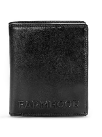 Farmhood Memphis Geldbörse RFID Schutz Leder 11 cm in black