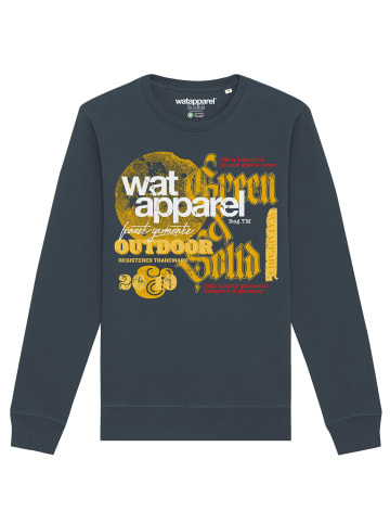 wat? Apparel Sweatshirt LIMITED EDITION LOGO PRINT 02 in India Ink Grey