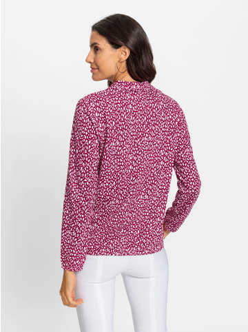 WITT WEIDEN Langarmshirt in kirsche-weiß-bedruckt