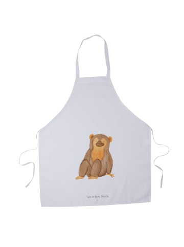 Mr. & Mrs. Panda Grillschürze Affe ohne Spruch in Weiß