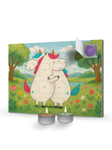 Mr. & Mrs. Panda adventskalender mit duftkerzen Einhörner Umarme... in Weiß