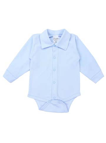 TupTam Baby Jungen Langarm Kurzarm Body mit Kragen in blau