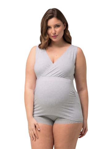 Ulla Popken Unterhemd in grau melange