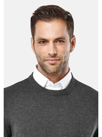 Vincenzo Boretti Pullover tailliert in anthrazit