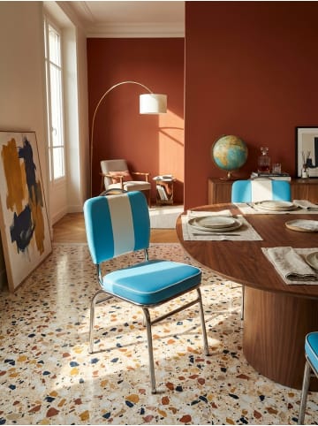 KADIMA DESIGN Esszimmerstuhl American Diner 50er Jahre Retro in Blau