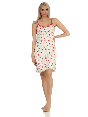 NORMANN Spaghetti Nachthemd Kirschen - 62651 in rot