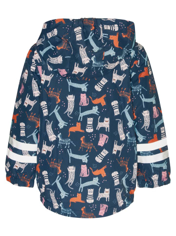 Playshoes Outdoor-Jacke Katzen allover in marine