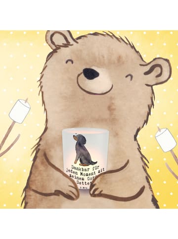 Mr. & Mrs. Panda Teelichthalter Gordon Setter Moment mit Spruch in Transparent