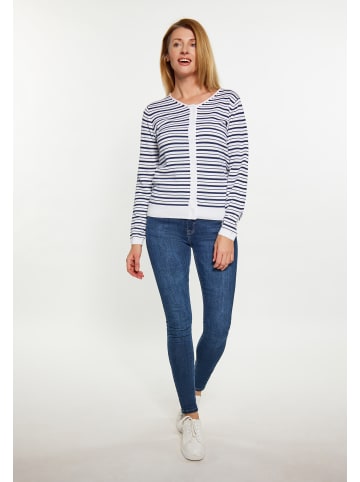usha BLUE LABEL Damen Cardigan in WEISS MARINE