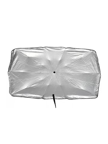 COFI 1453 Sonnenschirm Windschutzscheibe, Schutz vor UV-Strahlung, 120x75x42 in Silber