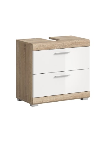 ebuy24 Waschbeckenunterschrank Lambada Weiß 60 x 34 cm