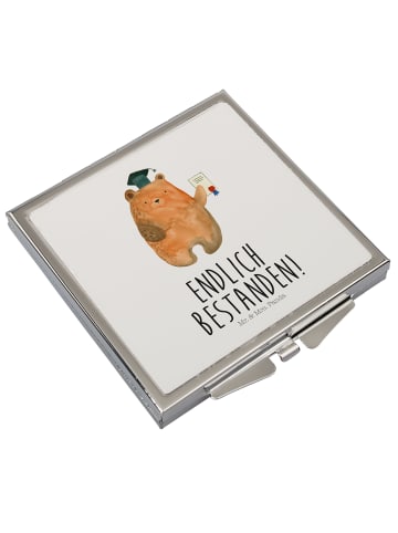 Mr. & Mrs. Panda Klappbarer Spiegel Bär Prüfung mit Spruch in Weiß