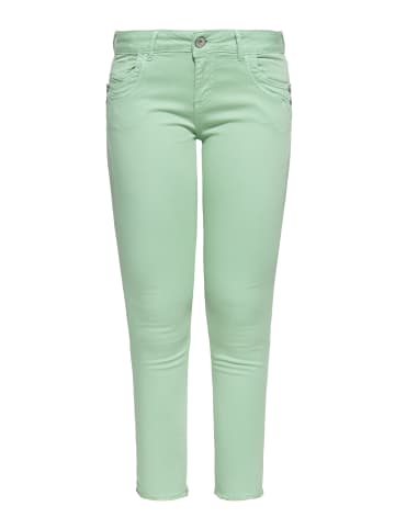 ATT Jeans ATT Jeans ATT JEANS Slim Fit Hose mit offenen Kanten Leoni in Dusty Green